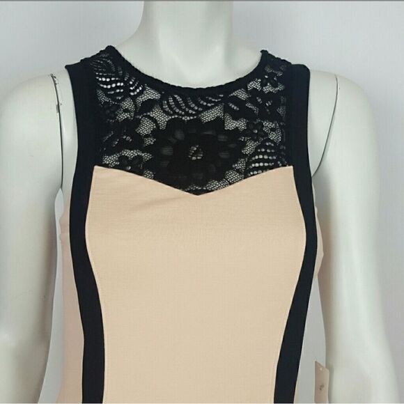 Women's  Midi dress Light Pink /Black By Mystic - Picture 6 of 6